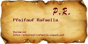Pfeifauf Rafaella névjegykártya